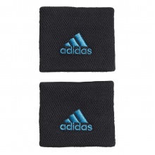 adidas Schweissband Handgelenk Small schwarz/blau - 2 Stück